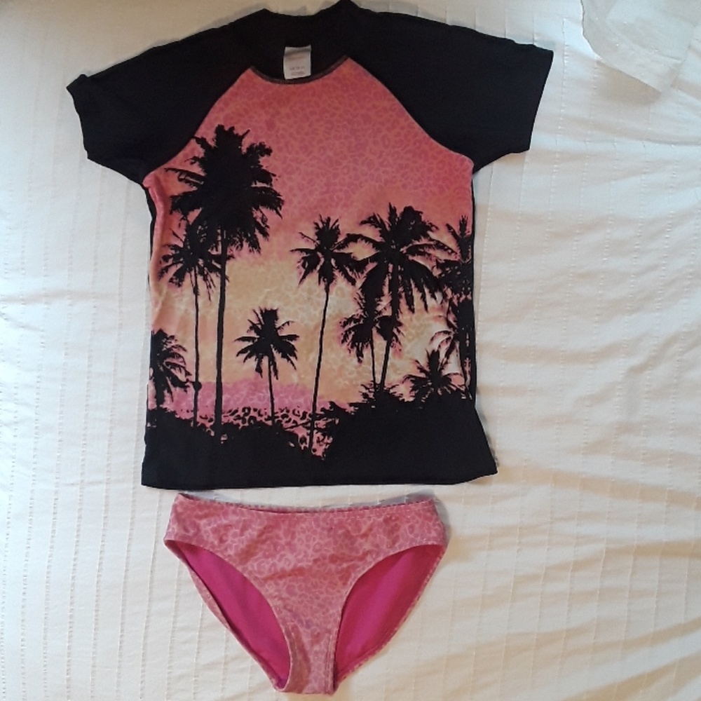 Girls Swimsuit, Large 10/12